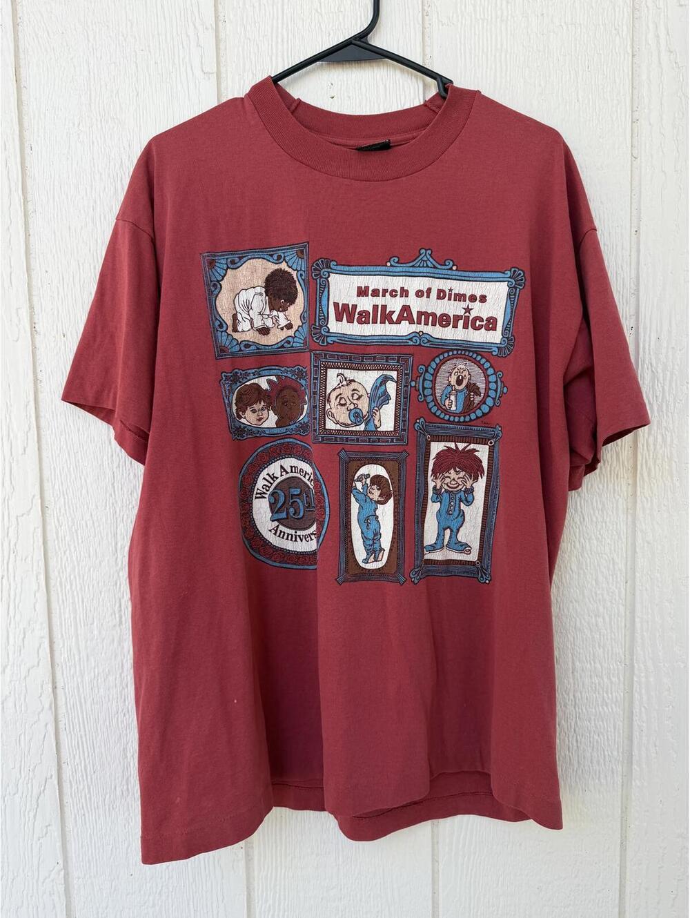 Vintage March of Dimes WalkAmerica 25th Anniversary T-Shirt XL